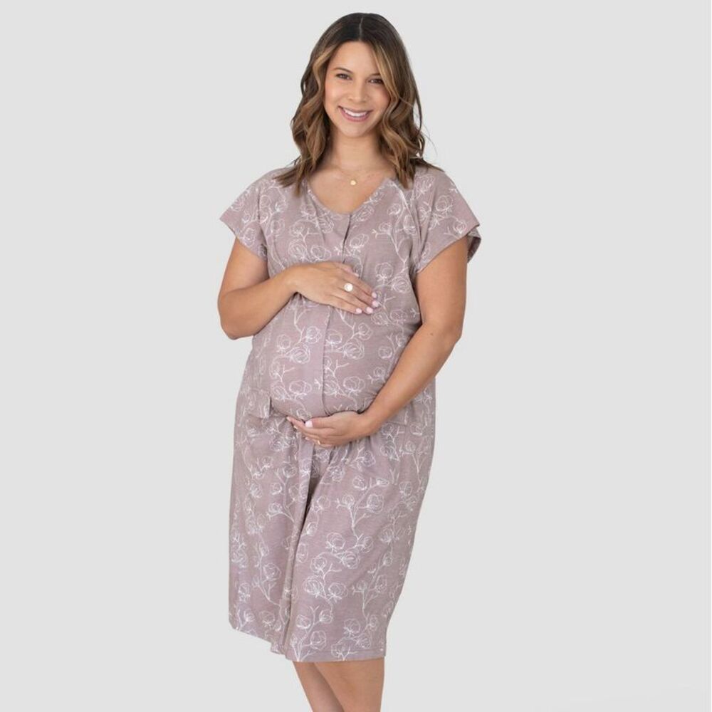 Kindred Bravely Maternity Nightgown in Mauve